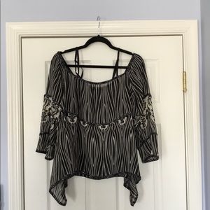 Cocktail off the shoulder top